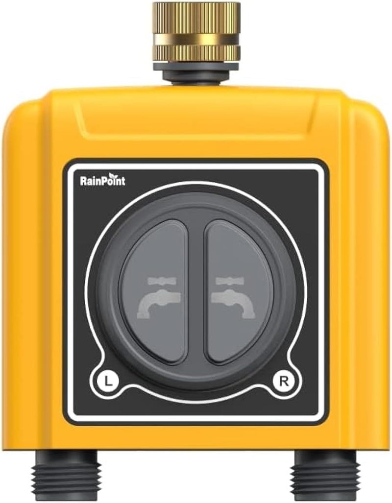 RAINPOINT WiFi Sprinkler Timer 2 Zone, Smart Water Hose Timer 2 Outlet Only, Without WiFi Hub, Must Use with 2.4Ghz WiFi and TWG004WRF WiFi Hub (Lot Number After 202108) - Image 1